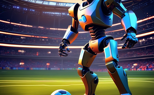 What is a robot soccer match?